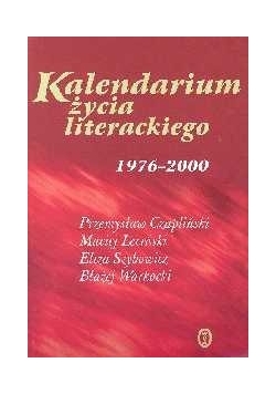 Kalendarium życia literackiego 1976-2000