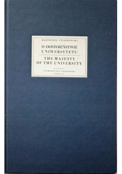 O dostojeństwie Uniwersytetu reprint z 1933 r.