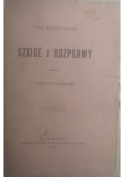 Szkice i rozprawy, tom 1, 1893 r.