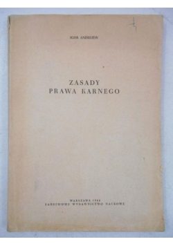 Zasady prawa karnego