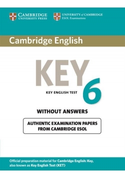 Cambridge English Key 6 Student's Book without Answers