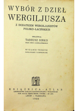 Wybór z Dzieł Wirgiliusza 1930 r.
