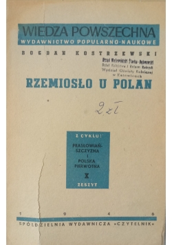 Rzemiosło u Polan ,1946 r.