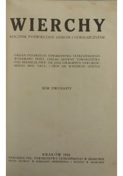 Wierchy, 1934r.