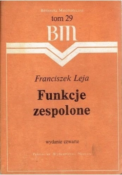 Funkcje zespolone  Tom 29
