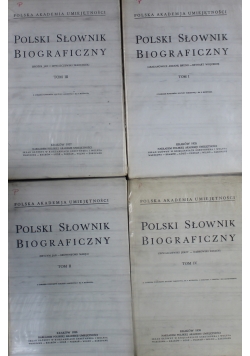 Polski Słownik Biograficzny Tom 1 do 4 Reprinty