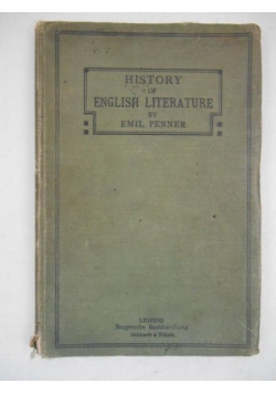 History of English Literature, 1908 r.
