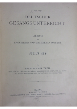 Deutscher gesangs-unterricht, 1886 r.