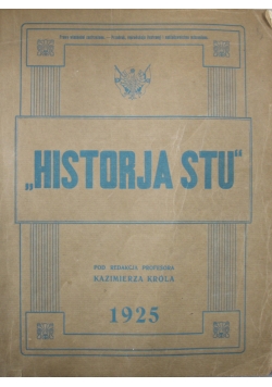 Ilustrowane dzieło Historja Stu 1925 r.