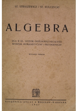 Algebra 1947 r