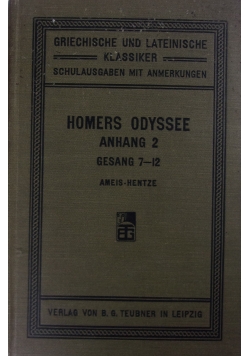 Homers Odysse anhang 2 , 1889 r.