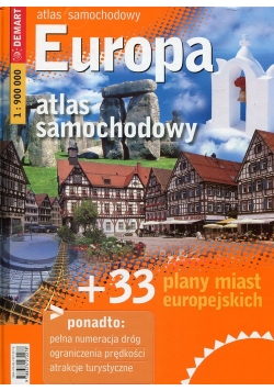 Europa atlas samochodowy + 33 plany miast europejskich 1:900 000