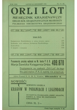 Orli lot Listopad-Grudzień 1935 r.
