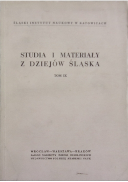 Studia i materiały z dziejów Śląska