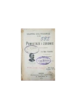 Powietrze i zdrowie, 1900 r.