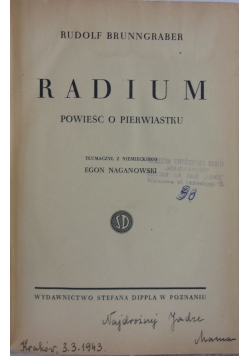 Radium ,ok.1938r.