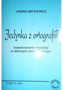 Jedynka z ortografii