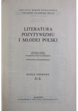Literatura pozytywizmu i Młodej Polski