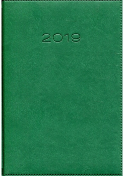 Kalendarz 2019 A5 książkowy dzienny zielony