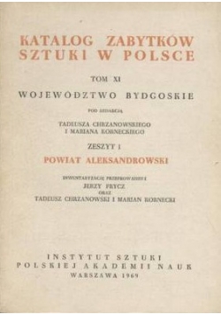 Katalog zabytków sztuki w Polsce, Tom XI, Zeszyt 1