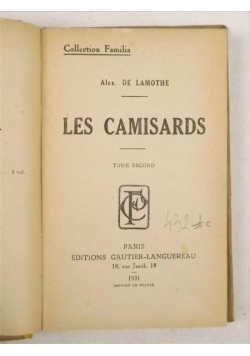 Les Camisards, 1931 r.