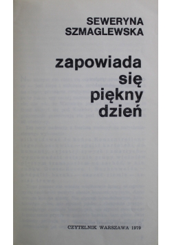 Zapowiada się piękny dzień