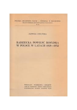 Radziecka powieść rosyjska w Polsce w latach 1918 - 1932