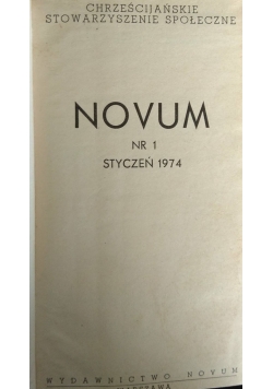 Novum nr.1 - 11-12, 1974r.