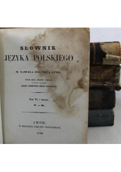 Słownik języka polskiego V tomów ok 1860 r.