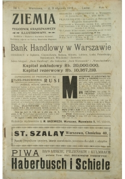 Ziemia Tygodnik Krajoznawczy Ilustrowany, zestaw 35 książek
