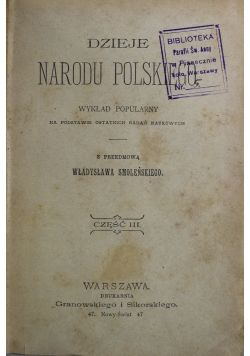 Dzieje Narodu Polskiego 1898 r.