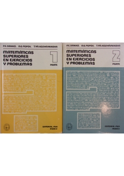 Matematicas Superiores En Ejercicios Y Problemas, Tom I-II