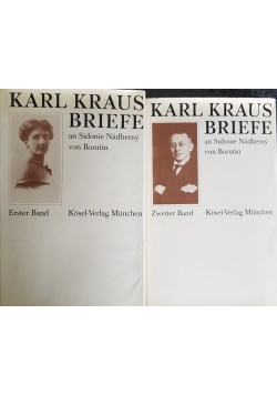 Karl Kraus Briefe, 2 tomy