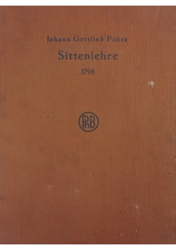 Sittenlehre,1922r.