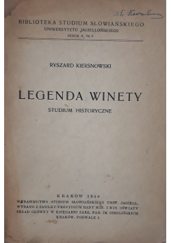 Legenda Winety Studium historyczne 1950 r.