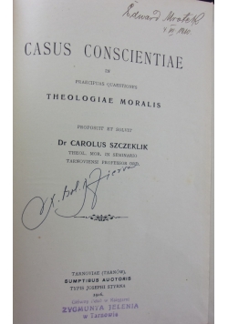 Casus Conscientiae, 1906 r.
