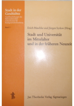 Stand und Universitäten im Mittelalter und in der früheren Neuzeit