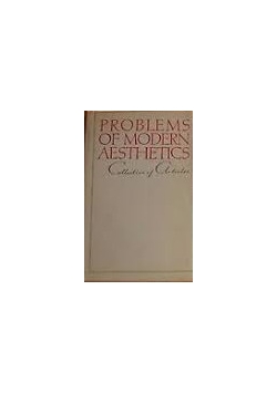 Problems of modern aesthetics