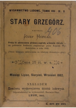 Stary Grzegórz, 1882 r.