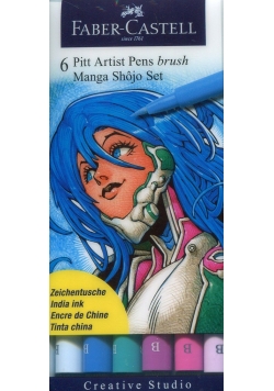 Pisaki Pitt Artist Pens Manga 6 kolorów