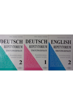 English 2/ Deutsch 1-2 repetytorium tematyczno-leksykalne dla młodzieży szkolnej, studentów i nie tylko