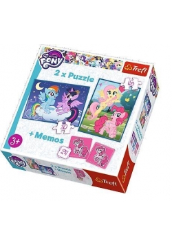 Puzzle 2w1+ memos - Przyjaźń to magia TREFL