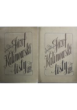 Józef Kalinowski listy tom 1 cz 1 i 2