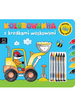 Kolorowanka z kredkami woskowymi Wesołe zabawy malucha. Książeczka niebieska
