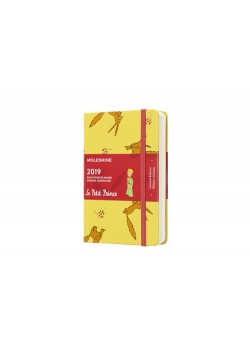 Kalendarz 2019 dzienny Moleskine 12M P edycja limitowana MAŁY KSIĄŻĘ, twarda oprawa, żółty