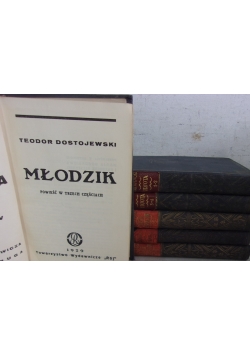 Dzieła Teodora Dostojewskiego,  zestaw 6 książek