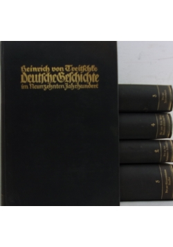 Deutsche Geschichte, zestaw 5 książek, 1928 r.