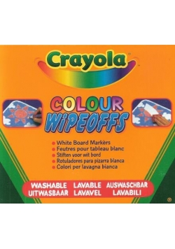 Markery suchościeralne do tablic 8 kolorów CRAYOLA