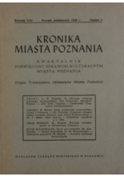 Kronika miast Poznania ,1948 r.