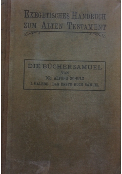 Exegetisches Handbuch zum Alten Testament, 1919 r.